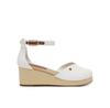 Flag Closed Toe Mid Wedge Espadrilles