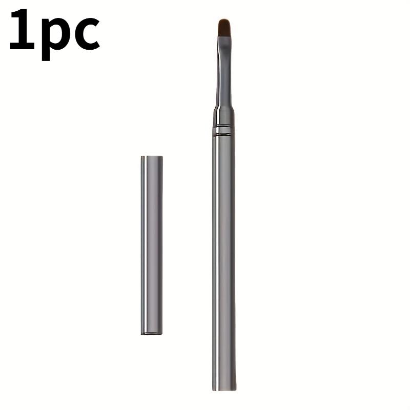

1PC Gun Black Nail Art Round Head Light Therapy Pen Metal Rod Crystal Gel Pen Brush Nail Pen 1pc