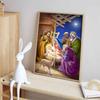 Diamond Nativity Painting Nativity of Jesus In A Manger Themed Religious Painting DIY Kit Adult Arts and Crafts Home Decor and Gift