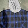 Chaqueta Casual para Hombre con Capucha, Forro de Polar, Cuadros y Cierre de Botones