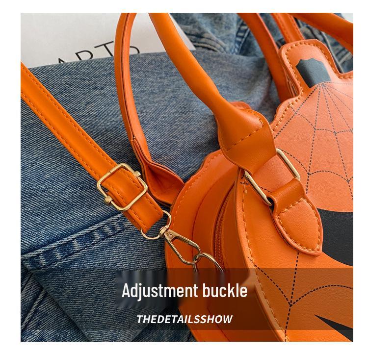 2024 Trendy Cartoon Pumpkin Crossbody Bag: Stylish, Large Capacity, Casual, Perfect for Halloween.
