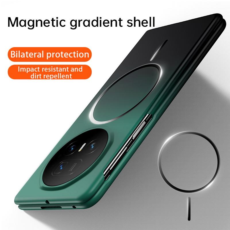 Delicate and Skin-friendly Gradient Strong Magnetic Case For Honor Magic V5 Magic V3 V2 Magic Vs 3 Vs2 Camera Protect Cover