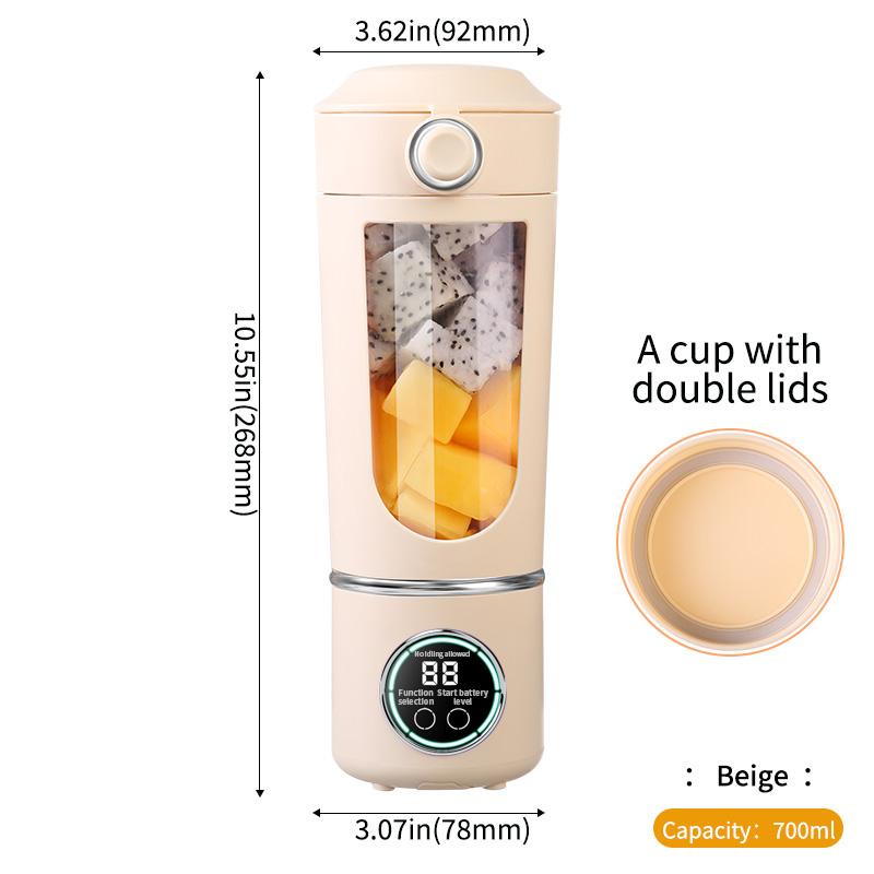 

2025 New Portable Wireless Juicing Cup 12-Blades Fast Mixing 1500mAh Battery Capacity Multiple Colors Indoor Outdoor Juicer