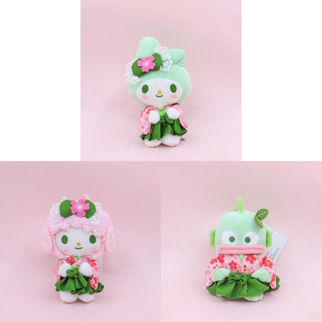 Cat Plush Toy With Cherry Blossom Kimono For Collectors And Kids