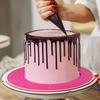 2Pcs Silicone Cake Mat,12 Inch Round Baking Mat with Measurements Reble Turntable Pastry Mats for Rolling Out Dough Cake Pizza and Cookies
