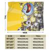 D-Dragon Quest Slimes Blanket  Warm Soft Novelty Plush Throw Blanket For Students Couch Bed Flannel Bedspread Bed Cover