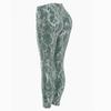 Leggings a Vita Alta Compressione con Stampa Serpente Metallizzata e Modellatura Glutei Pesca per Yoga, Fitness e Allenamento