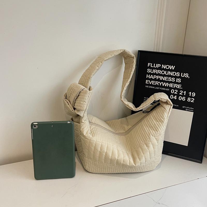 Pleated Hobo Bag Women's Large Capacity Lightweight Commuter Shoulder Bag Crossbody Bag