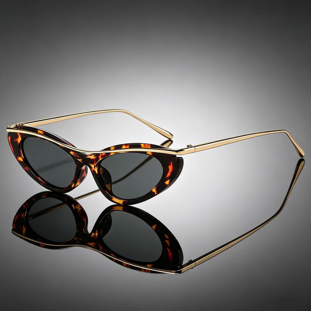 Occhiali da Sole Trendy da Donna Cat Eye - Stile INS 89286: Occhiali da Sole alla Moda per la Protezione Solare
