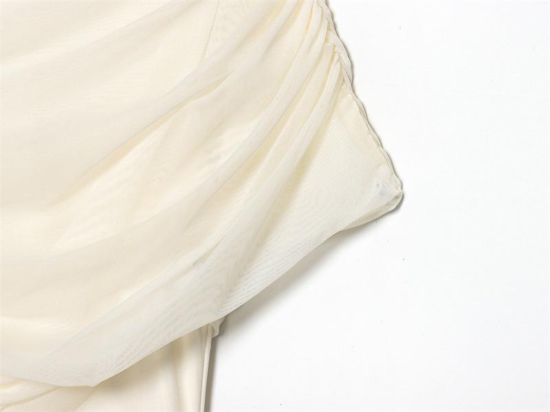 European Style Autumn 2025 Layered Pleated Short Dress