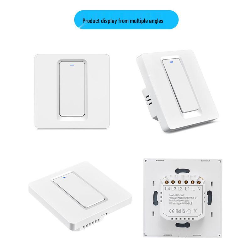 Tuya WiFi Smart Button Switch - Compatible with Alexa, Mobile Control, EU/UK/National Standard