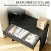 Desk with storage, computer desk with 3 storage shelves and drawer