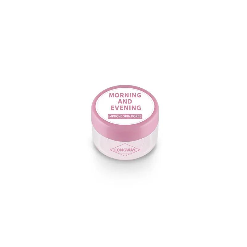 3/5/10/15/20g Cosmetic Jars 20/35pcs Black Small Plastic Makeup Pot Jar Pink Refillable Transparent Sample Bottles for Lip Blam
