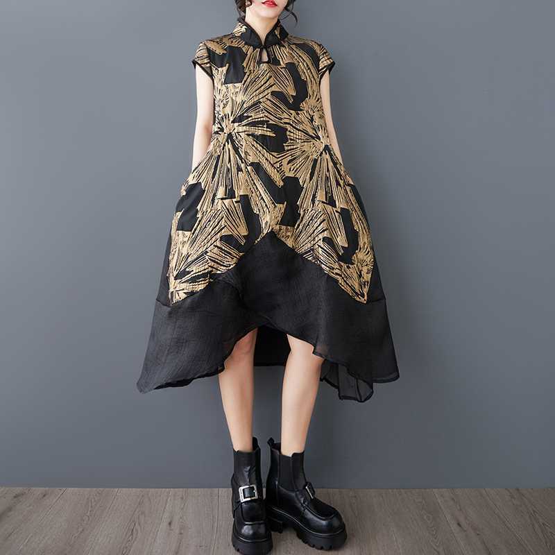 

Элегантные платья-ципао с воротником-стойкой на весну и лето One Size