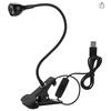 LED Lamp with Clip-on Flexible Metal Tube and Plastic Head, Mini Gel Lamp, USB Desk Lamp Nail Dryer for DIY Manicure. Suitable