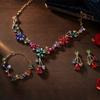 Sparkling Women's Rhinestone Jewelry Set Stud Earrings Bridal Crystal Jewelry Set  Party Banquet