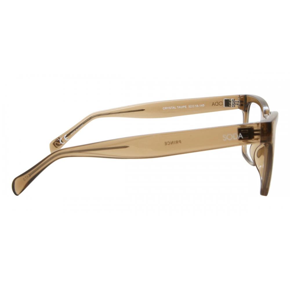 Soda Prince Crystal Taupe Unisex Eyeglasses