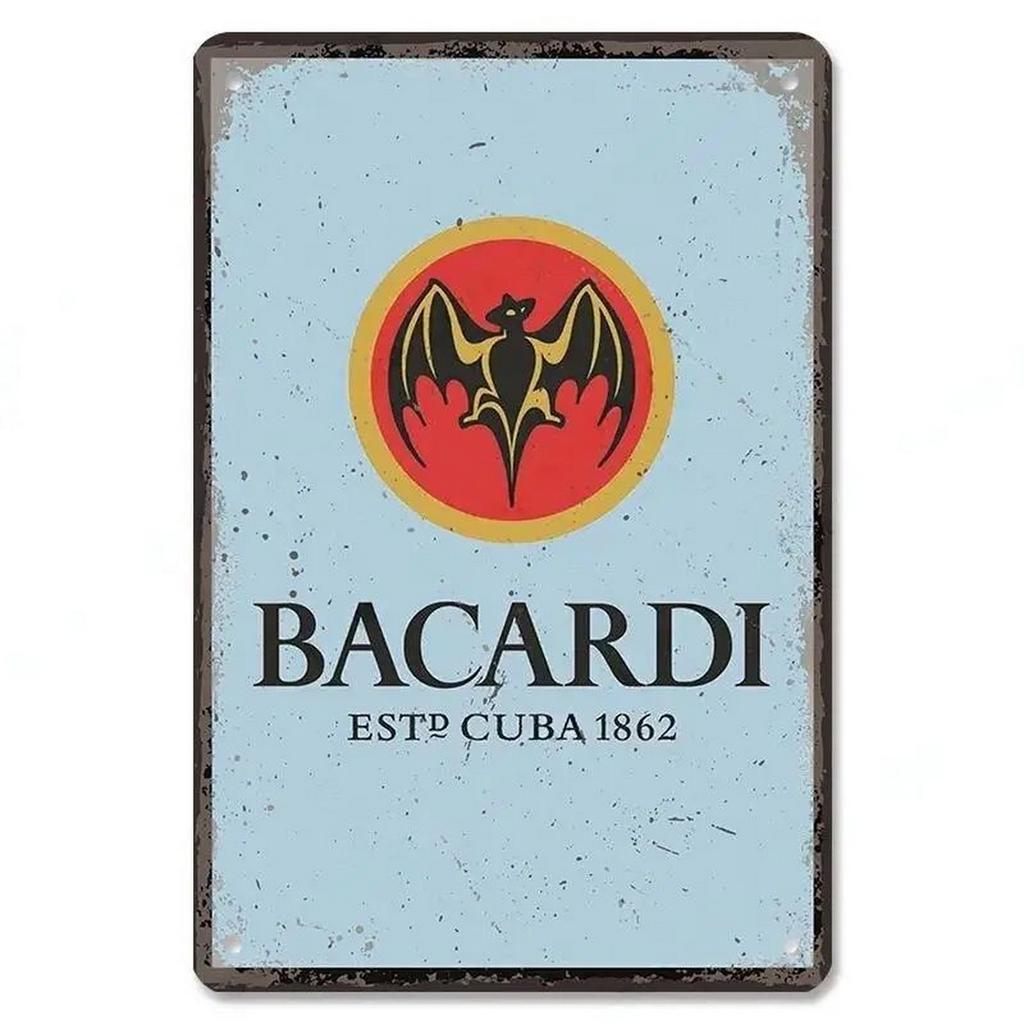 Plaque Metal Tin Signs Captain Bacardi Wall Decoration Vintage Art Posters Iron Painting for Man Cave Home Cafe Garden Club B