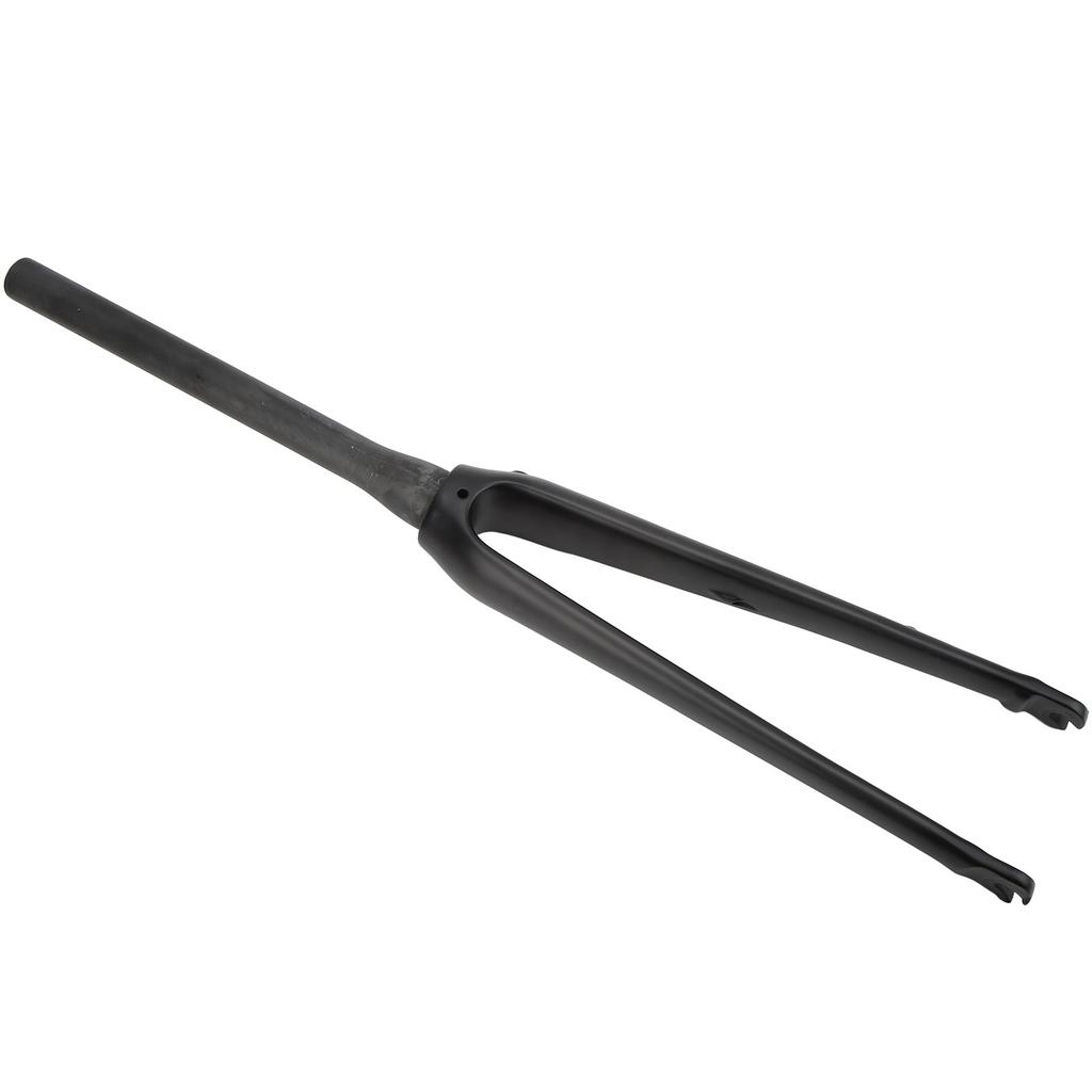 Bike Rigid Front Fork Full Carbon Fiber Road Bike Fork Quick Release Type UD Pattern Top Taper Pipe for Disc BrakeUD