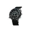 Seiko Solární pohon Silikonový řemínek Hodinky Pánské hodinky Černý ciferník SNJ035P1