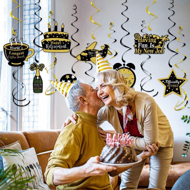 Retirement Party Decor With Birthday Cake And Airplane Card Design Party For