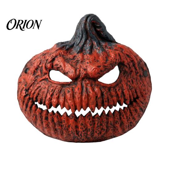 Breathable Halloween Costume Mask Pumpkin Mask, Scary Jack O Lantern Face for Party, Soft Comfortable Lightweight Cosplay Adults, Adjustable