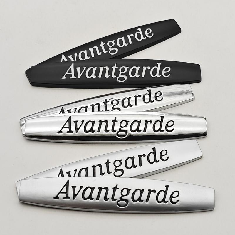 3D Metal Car Sticker Logo Avantgarde Emblem Fender Side Badge For Mercedes benz W210 W211 W203 W204 W205 W212 W213 Accessories