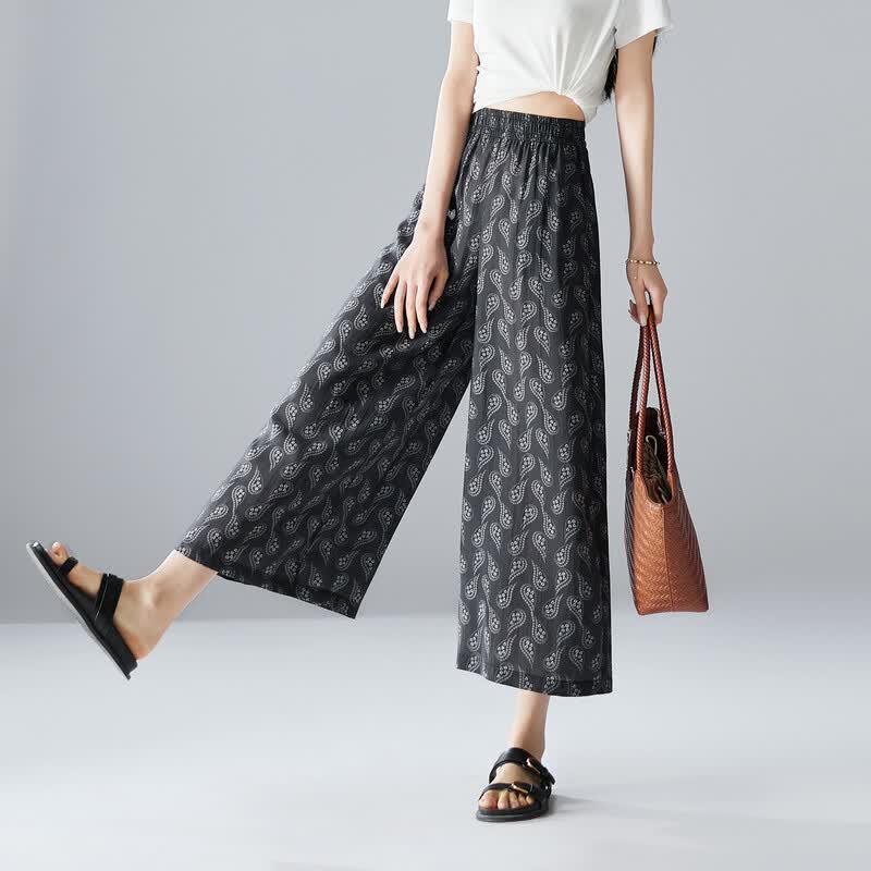 SOFSIL 2026 Summer Wide-Leg Cropped Pants 26/S