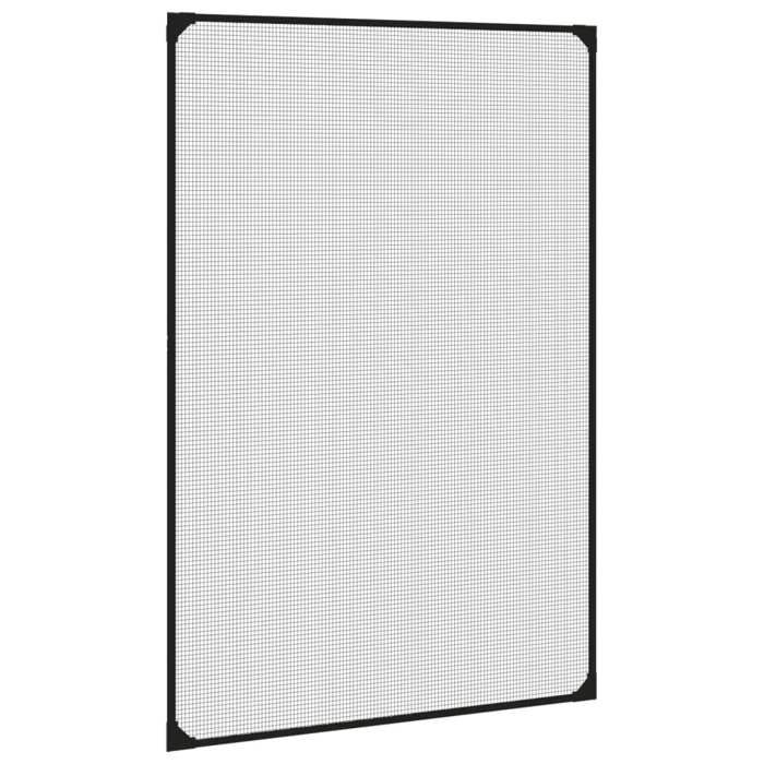 Moustiquaire fenêtre - Maison Exclusive - Magnétique - Anthracite 80x120 cm - Fibre de verre