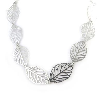 [M5682] - Designer-Halskette 'Carmen' silberfarben