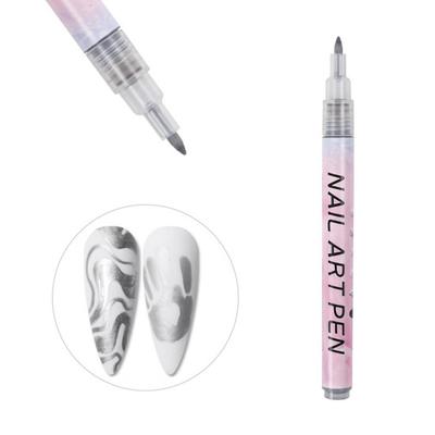 12Pcs Nail Art Pens Quick Dry Vibrant Color Excellent Saturation Water-Resistant Grip Comfortable DIY Plastic Nail Graffiti Pens Manicure