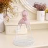 Nordic Female Jewelry Stand: Creative Pink Crystal Ornament Display Rack - 5-Piece Set