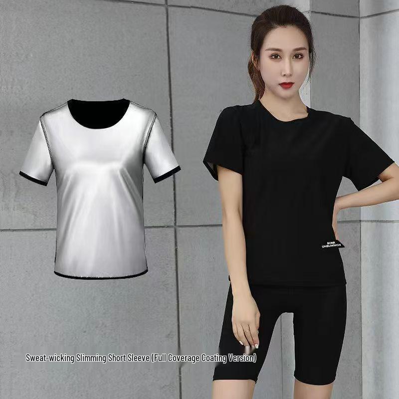 Women's Sauna Sweat Suit: High Waist Sweat Pants for Running, Exercise, Body Shaping, Plus Size Fitness, Fat Burning