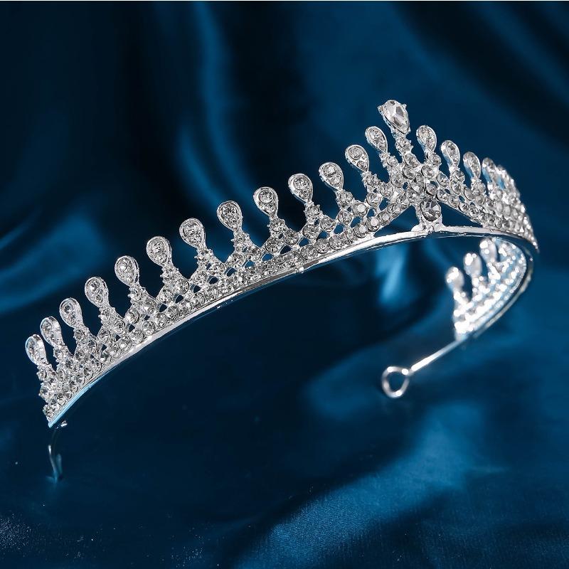 Korean Wedding Hair Accessories Luxury Festival Performance Dress Versatile Photography  Rhinestone Headband  Hair Crown