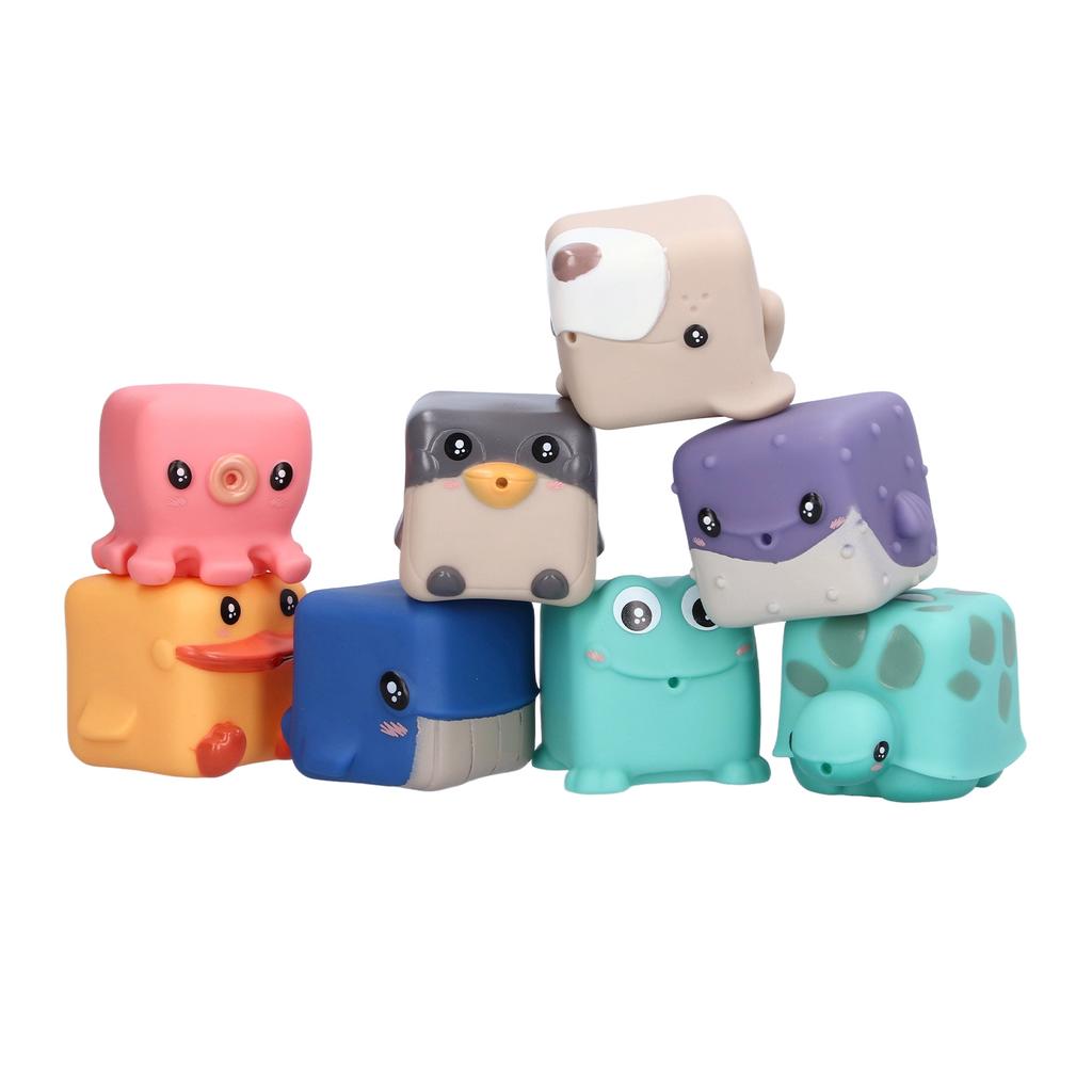 Babystapelwürfel Weich Entzückend Tierart Lern-Beißspielzeug für 6?12 Monate