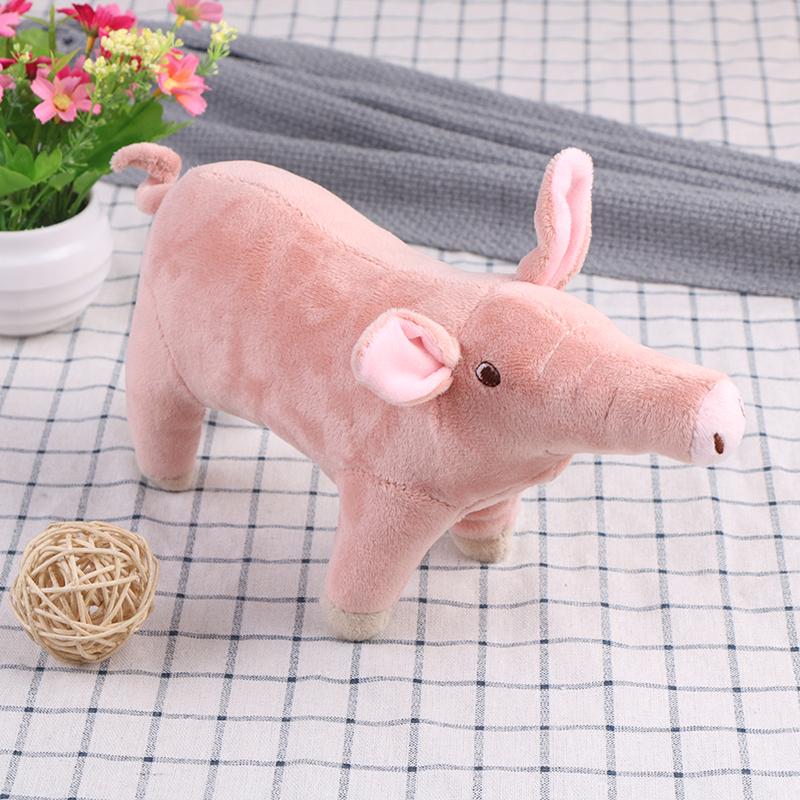 1 Pezzo 25Cm Maialino Cartone Animato Carino Peluche Animale Ripieno Maiale per Regalo Bambini