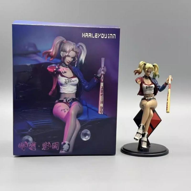 

11cm Suicide Squad Haley Quinn Action Figure Dc Superhero Anime Joker Model Pvc Collectible Toy With Base Desktop Ornament Gift