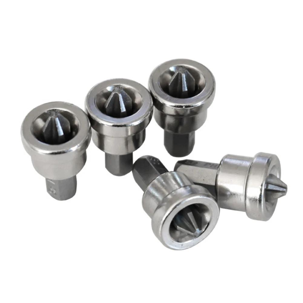 5Pcs Plasterboard Screws Locating Batch Head Locating Batch Head Screwdriver Bits PH2 Drywall Dimpler Bits Drilling Bits Tools
