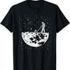 Funny Astronaut Tee Moon Mowing Gardening Spaceman Galaxy T-Shirt