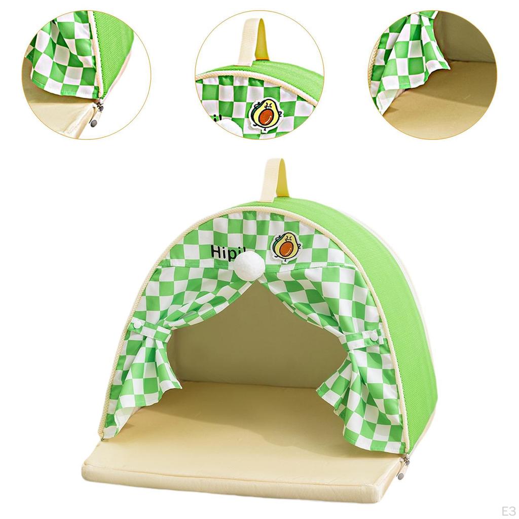 Pet Tent Cat Bed Spring and Summer Sofa Kittens Soft Indoor/Outdoor Puppy Cave Nest Kennel Cute