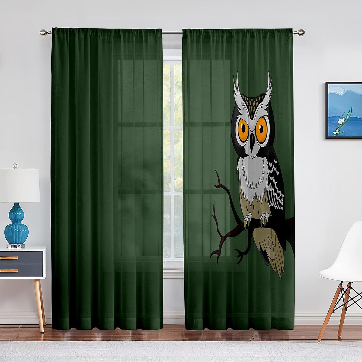 Мультяшные цветные совы — фото 12