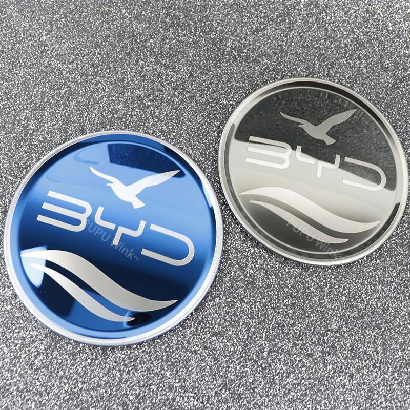 HBZBP1 Car Steering Wheel Metal Protective Cover for BYD Atto 3 Yuan Plus Seagull Dolphin Seal Stainless Modified Sticker Fashion New