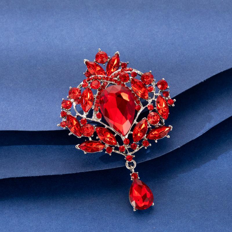 Broche Couronne Rétro Strass: Broche Cristal Mode Européenne & Américaine