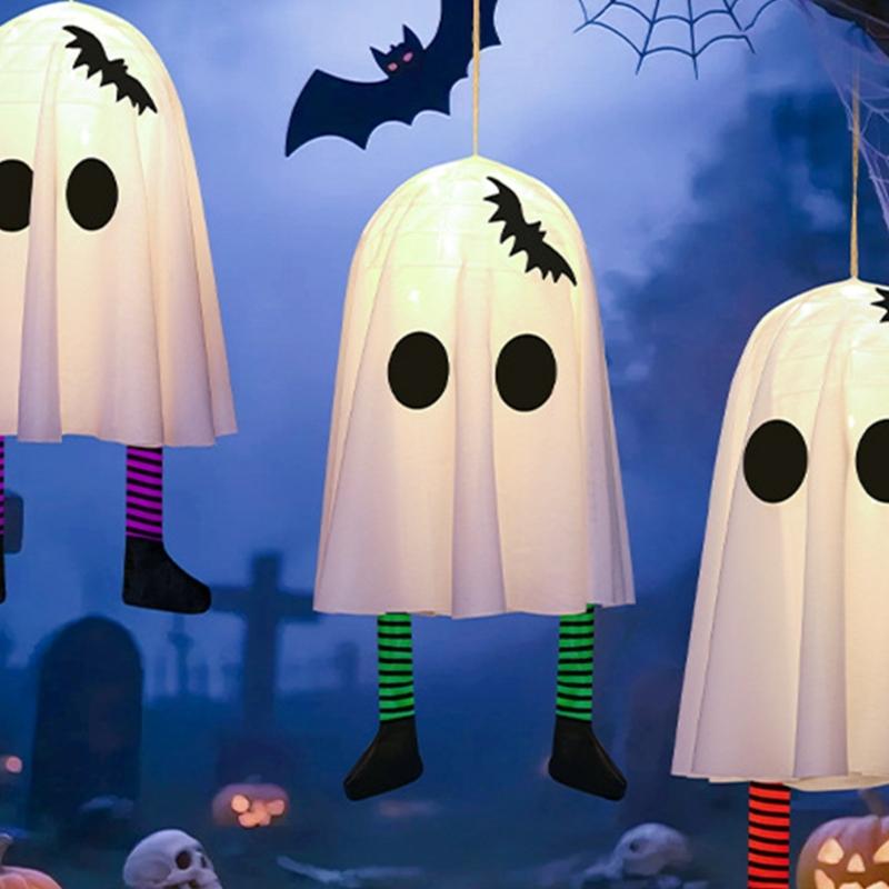 Glowing Halloween Specter Ornament Light Decorative Hanging Decoration With LED For Eerie Party Home Decoration