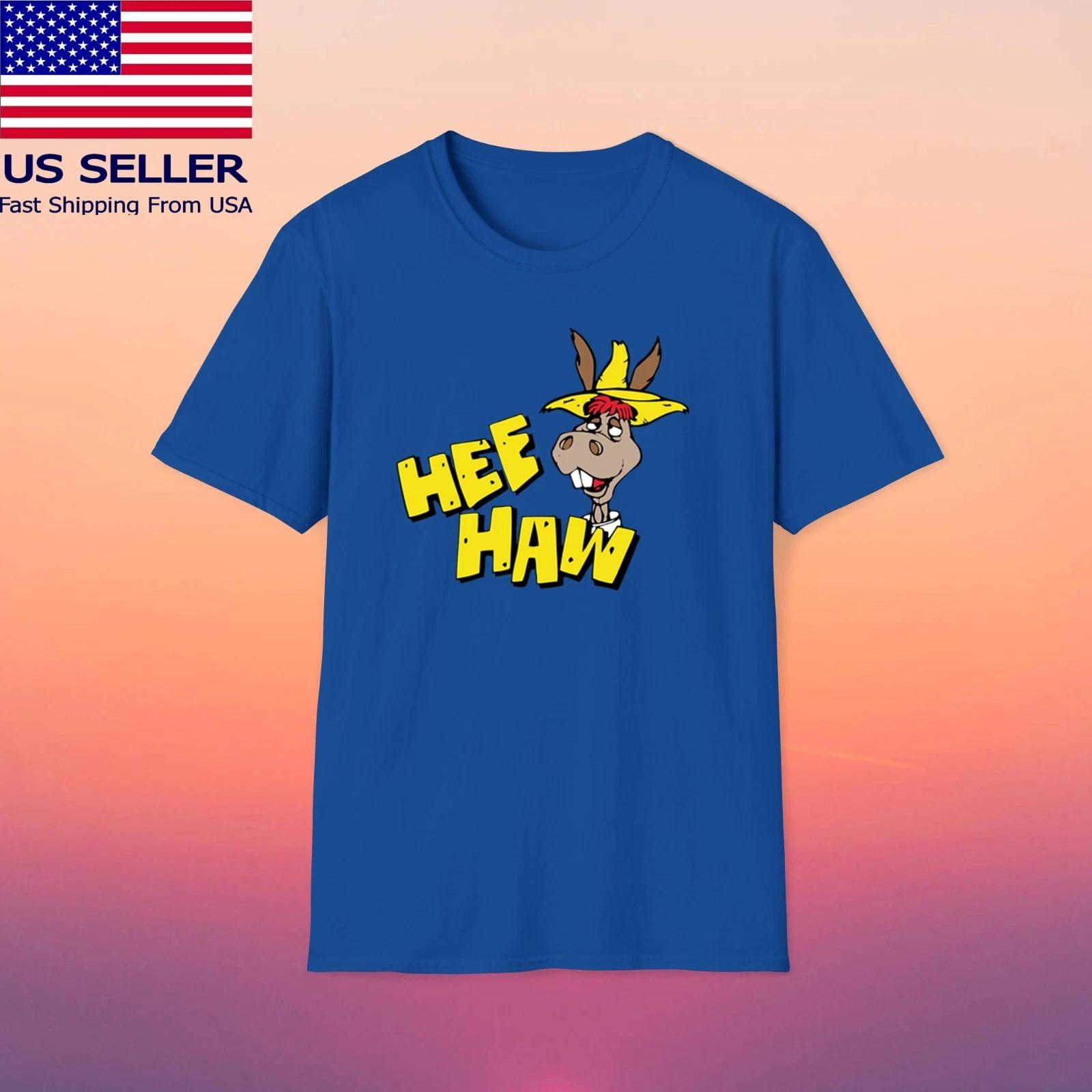 Hee Haw Donkey Cartoon Men s Blue Size S-5XL L