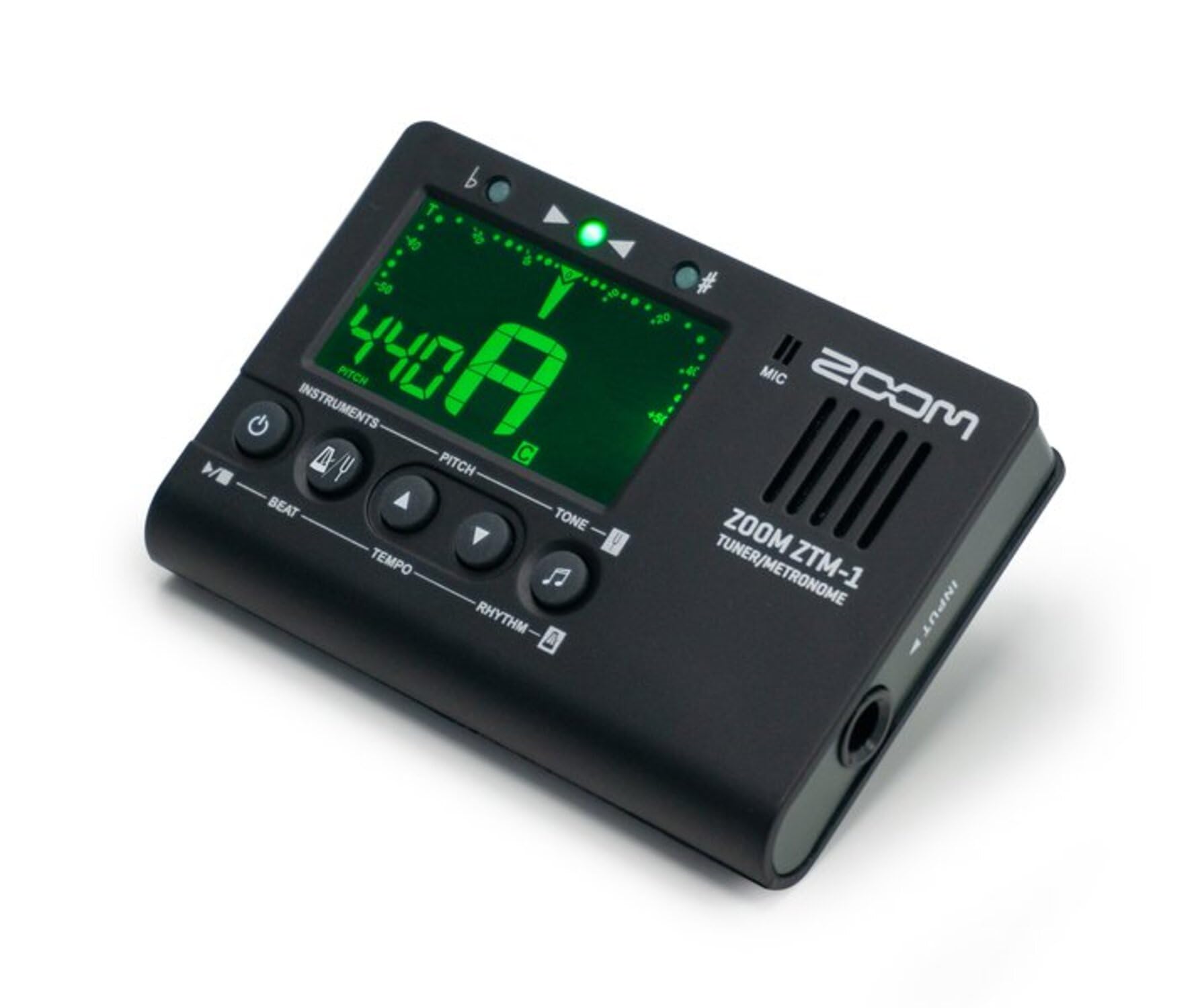 

ZOOM Tuner Metronome for Instrument Practice with Chromatic Compatible with and Five Tuner Modes for and a Contact Microphone for Accurate Pitch Check чёрный