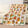 Capybara Blanket Gifts Warm Flannel Capybaras Throw Blanket Bedding Decor for Capybara Lovers Kids Girls Women Adults 50"x40"