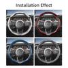 EPY1 Suitable for Jeep Carbon Fiber Texture Steering Wheel Cover Grand Cherokee Compass Wrangler Renegade Avenger Grand Wagoneer Red