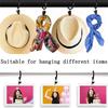 M-Modern-16 Pack Curtain Rings With Clips,Window Clip Rings Black Curtain Hooks Hangers Clip Rings For Hanging,1.26 Inch Diamete