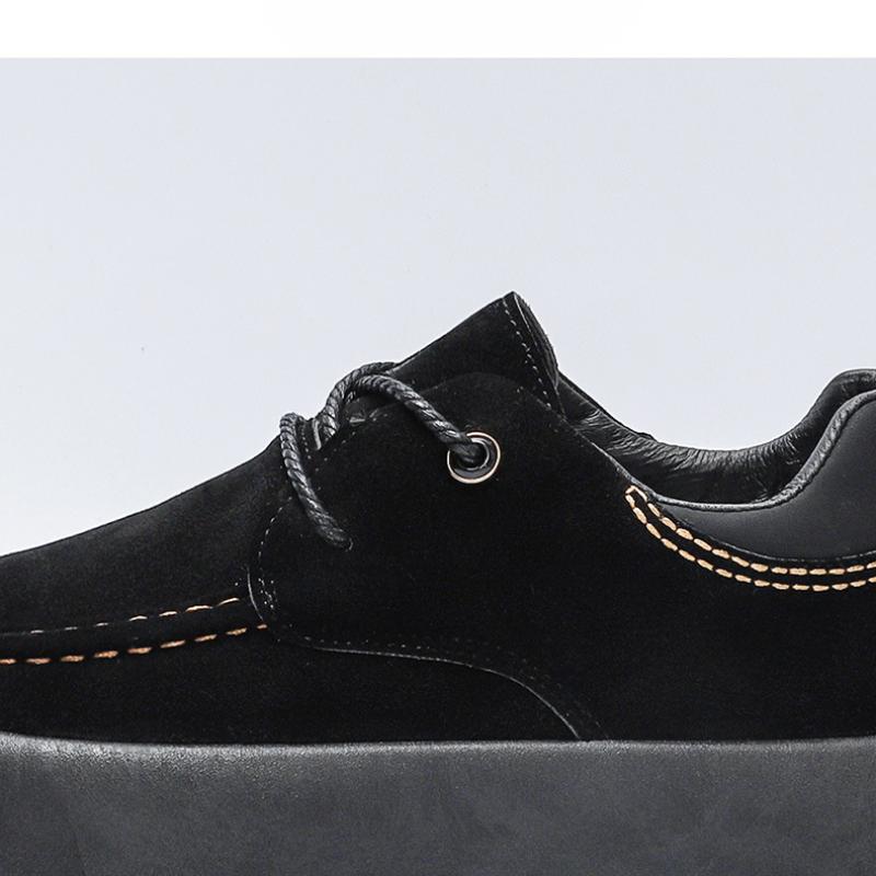 Herrenstiefel Sicherheitsschuhe Mann Runde Zehe Slipper Leicht zu reinigen Schön Modisch Outdoorstiefel Persönlichkeit Klassisch Schlicht Jung